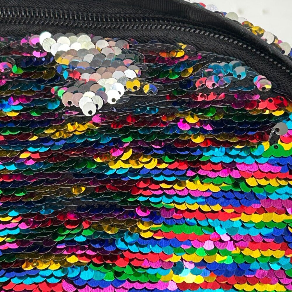 Sequin Backpack Rainbow Reversible Glitter Hologr… - image 7
